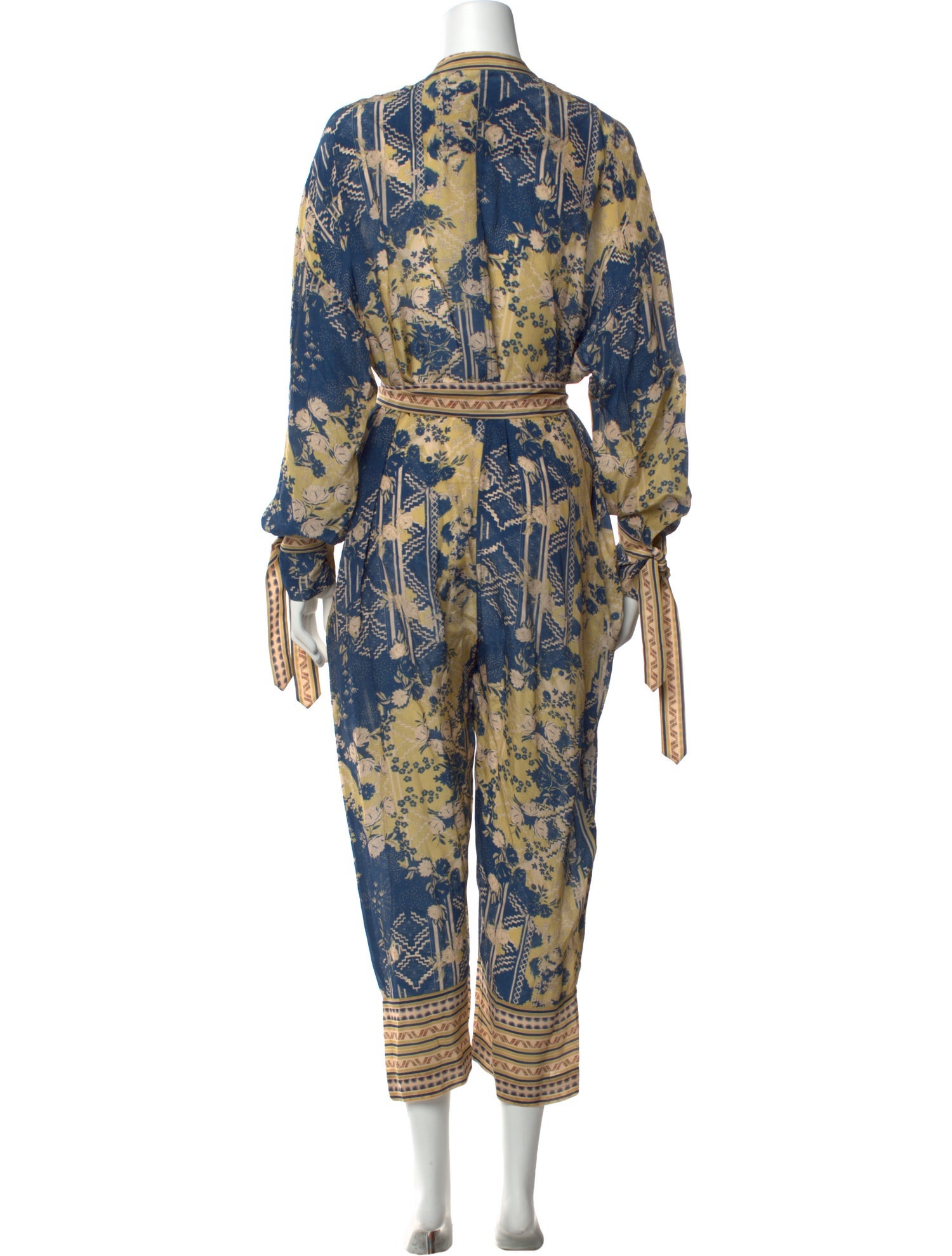 Chufy Printed Mock Neck Jumpsuit